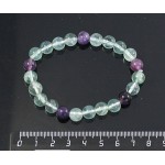 Браслет из флюорита, шарик 8мм