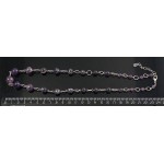 Бусы из аметиста на колечках, шарик по возрастающей 6-12мм