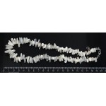 Бусы из лунного камня (беломорит), длинная галтовка, 42см+цепочка