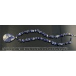 Колье-кулон из содалита, капелька 50х35мм