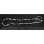 Бусы из флюорита 50см, шарик 8мм, через бисер