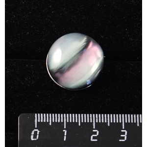 Кольцо с гелиотисом (иск.),  круг 20мм, безразмерное