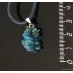 Кулон из апатита, галтовка, 3 нити