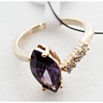 Кольцо с аметистом (синт.) "январь"