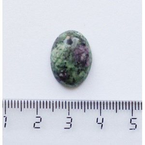 Цоизит, кабошон, овал 18х13мм