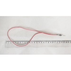 Шнур плоский розовый, замша иск., с замком