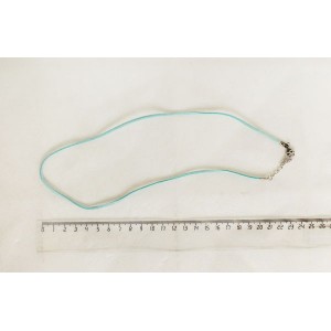 Шнур плоский морская волна, замша иск., с замком