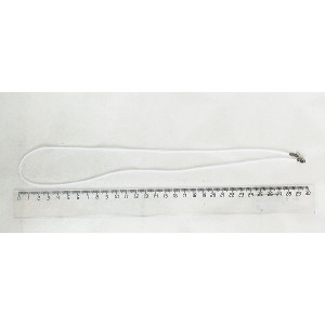 Шнур декоративный белый, с замком