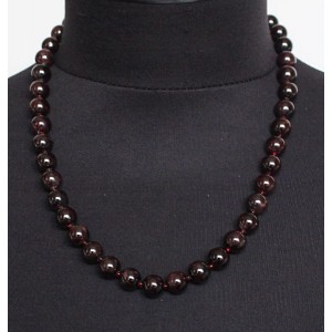 Бусы из граната, шарик 9-10мм