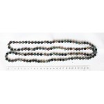 Бусы из яшмы зеленой длинные, шары 8 мм, 120см 