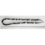 Бусы из яшмы зеленой, шары 8 мм, 46-48см