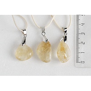 Кулон из цитрина, галтовка 15-25мм