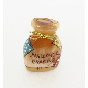 Сувенир "Мешочек счастья" из селенита