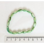 Браслет из перламутра, рис 11мм, цвет светло-зеленый