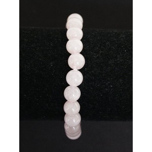 Браслет из кварца розового, шарик 8мм