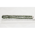 Бусы из хромдиопсида ("сибирский изумруд"), галтовка, 46-48см