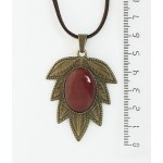 Кулон из сердолика "лист", овал 25х18мм