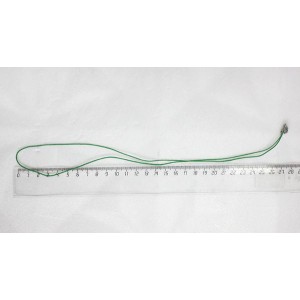 Шнур декоративный зеленый, с замком