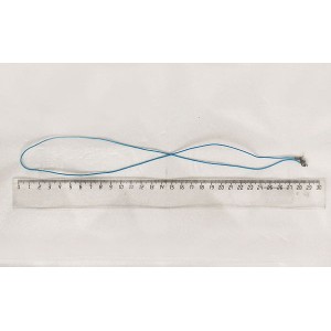 Шнур декоративный, цвет темно-голубой, с замком