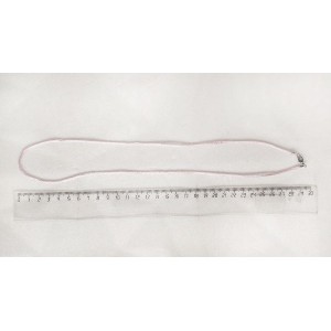 Шнур атласный, цвет розовый, с замком