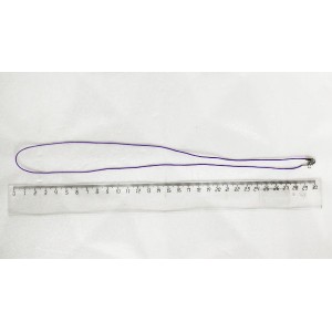 Шнур декоративный, цвет фиолетовый, с замком