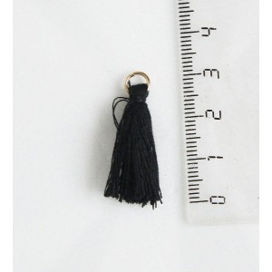 Кисточки для украшений декоративные, матовые,цвет черный, размер 2.5 см