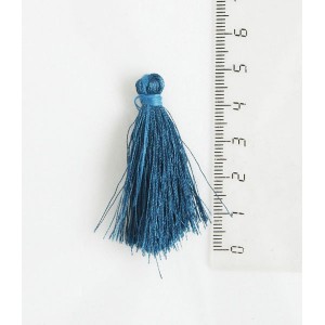 Кисточки для украшений декоративные, шелковистые, цвет сапфировый, размер 4 см