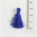 Кисточки для украшений декоративные, шелковистые, цвет ультрамарин, размер 3 см