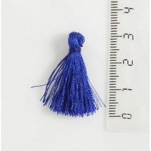 Кисточки для украшений декоративные, шелковистые, цвет ультрамарин, размер 3 см