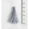 Кисточки для украшений декоративные, шелковистые, цвет серый, размер 4 см