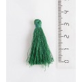 Кисточки для украшений декоративные, шелковистые, цвет зеленый, размер 3см