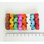 Браслет из перламутра "зигзаг", разноцветный