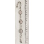 Браслет из кварца розового, овал 18х13мм+цепочка