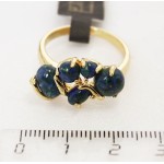 Кольцо с азуритом "капель"