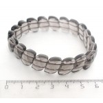 Браслет из раухтопаза (иск.), лепестки с огранкой