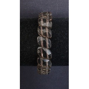 Браслет из раухтопаза (иск.), лепестки с огранкой