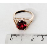 Кольцо с гранатом "лагуна"