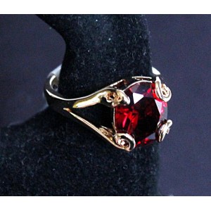 Кольцо с гранатом "лагуна"