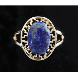 Кольцо с лазуритом "греческое"