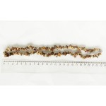 Бусы из яшмы песочной, галтовка мелкая