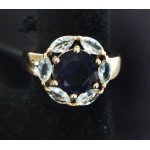 Кольцо со шпинелью "с лепестками"