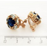 Серьги из шпинели с лепестками