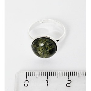 Кольцо со змеевиком, круг 12мм, безразмерное