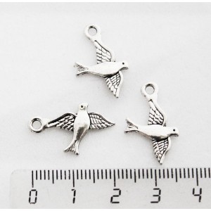 Подвеска "летящая птица" 17х14мм