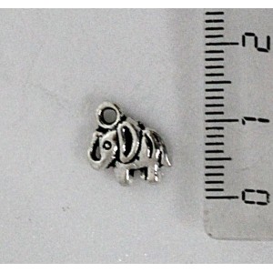 Подвеска "слоненок" 12х12мм цвет ант.серебро