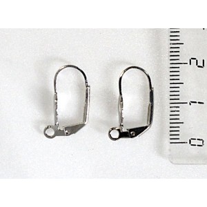 Швензы для серег французский замок(с декоративным элементом)18 мм цвет сталь, пара