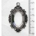 Основа для кабошона сеттинг овал 30х20мм, ажурная