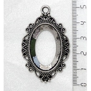 Основа для кабошона сеттинг овал 30х20мм, ажурная