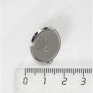 Основы для броши, под кабошон круг 18мм