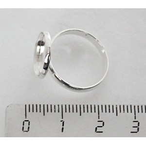 Основа для кольца круг 12мм, безразмерная